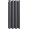 PONY DANCE Eyelet Blackout Curtain - Grey Curtains 55 x