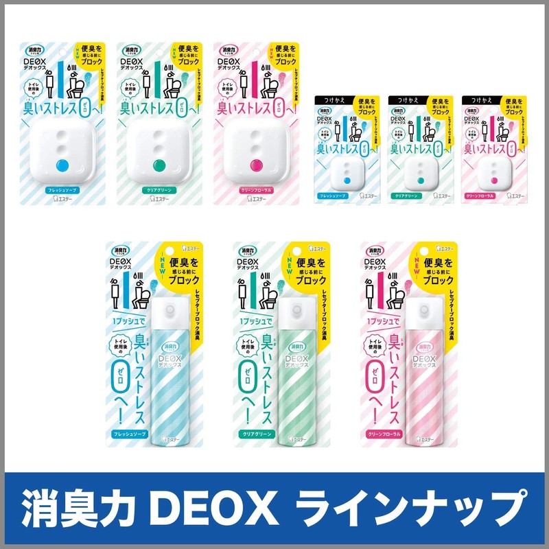 SHOSHU-RIKI DEOX Deox Toilet Standing Type, Clear Green, Main Unit,