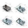 ULTECHNOVO 100pcs Motorcycle u Clip Nuts Manganese Steel Spire u