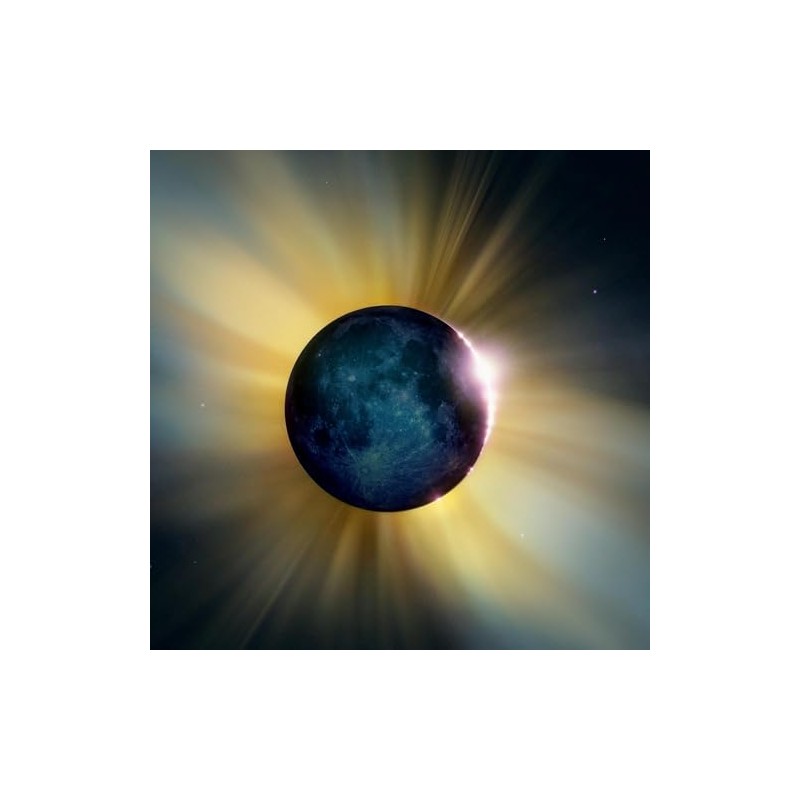 CafePress Total Solar Eclipse Magnet 2.25" Round Magnet, Refrigerator Magnet