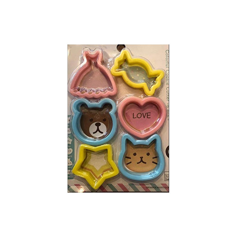 CAT Bear Heart Star Candy Shapes Girls Dress Cookie Cutter