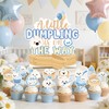 GRULLIN Blue Little Dumpling Baby Shower Cupcake Topper with Themed