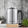 Elite Gourmet EC008 Classic Stovetop Coffee Percolator, Glass Clear Brew