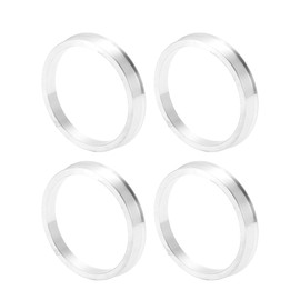 INFINAUTO Wheel Hub Centric Ring OD 67.1mm to ID 59.1mm Wheel Center Shaft Shock Absorbing Hub Ring Aluminum Alloy Silver Tone Durable