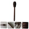 Hemobllo Black Walnut Wood Honey Dipper Stick Kitchen Honey Stirring