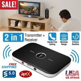 Unbranded Wireless Transmitter & Receiver A2DP Audio 3.5mm Aux Adapter Hub