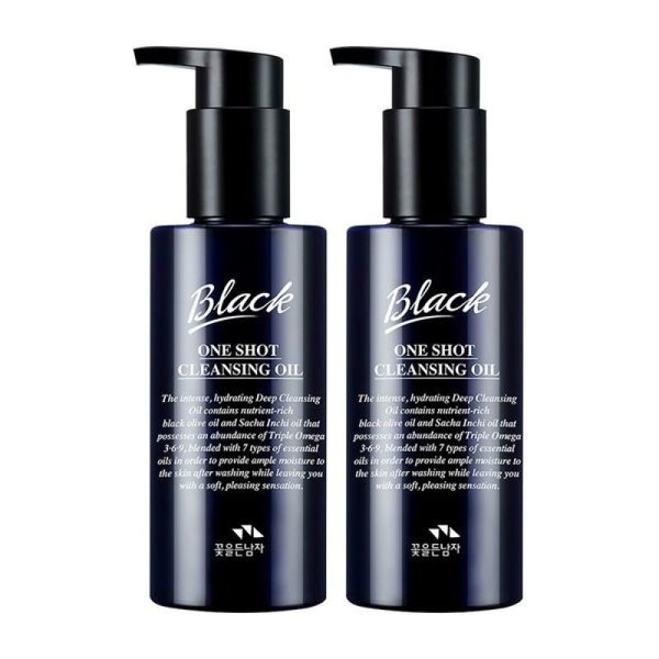 Man with Flowers Black One Shot Cleansing Oil 150ml x