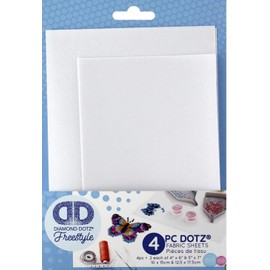 Diamond Dotz Freestyle DDA.066 Fab Pk Plain 5x7 4x6 Freestyle Fabric, None