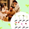 100pcs Sprout Clips, Funny Bean Sprout Hair Clips