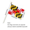 TSMD Maryland State Flags Small Mini Hand Held Stick Flags,5x8