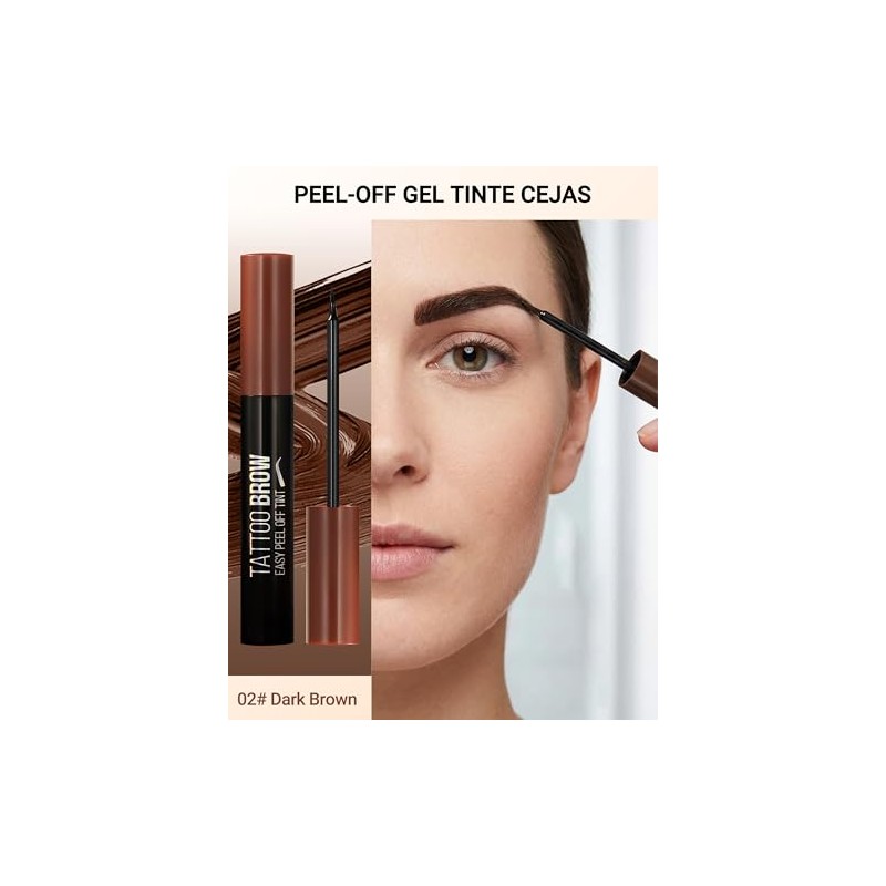Erinde Tinte Cejas Peel Off Tattoo Effect Duradero