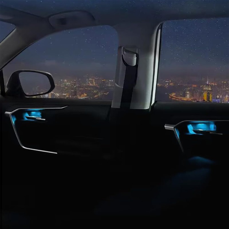 OUMICCARD Car Door Handle Light ICE Blue Door Handle LED