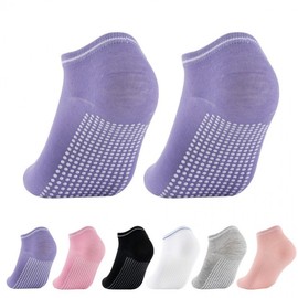 International Women's Non-slip Pilates Yoga Boat Socks Size/Purple 20ea