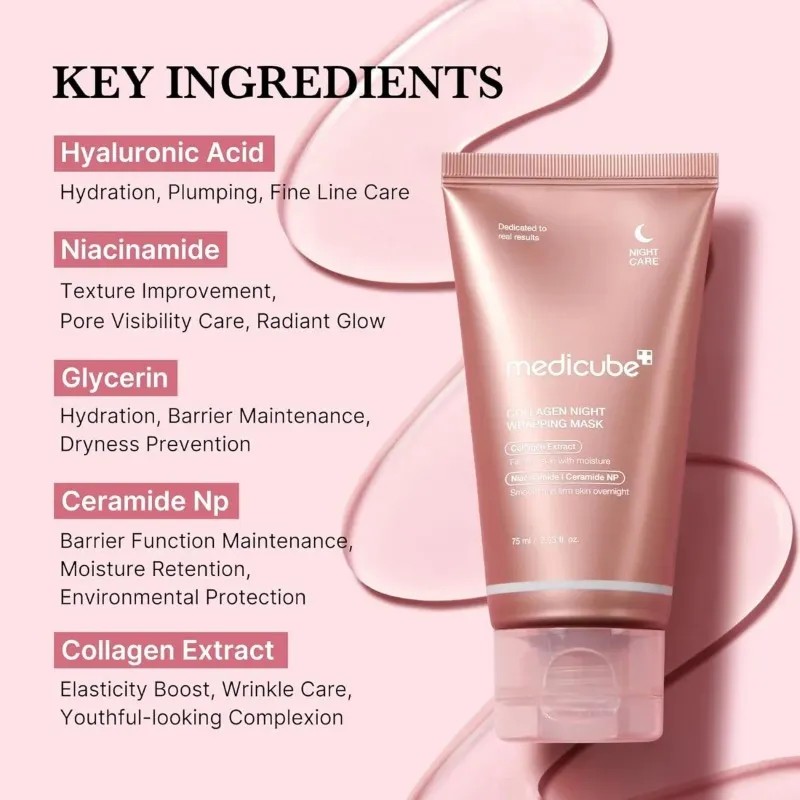 Mascarilla Noche Exfoliante Colágeno Medicube