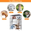 Oneluck 4-Tier 55 Inch Large Cat Cages DIY Cat Playpen