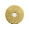 Tiazzaus 10Pcs Plain Round Brass Backplate Washers Classical Furniture Decoration