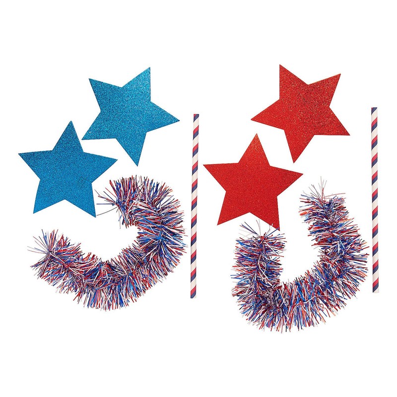 Patriotic Firecracker Wand Craft Kit, Makes 12