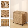 Laundry Hamper with Wheels, 39.6 Gallon(150L) Rolling Laundry Basket with