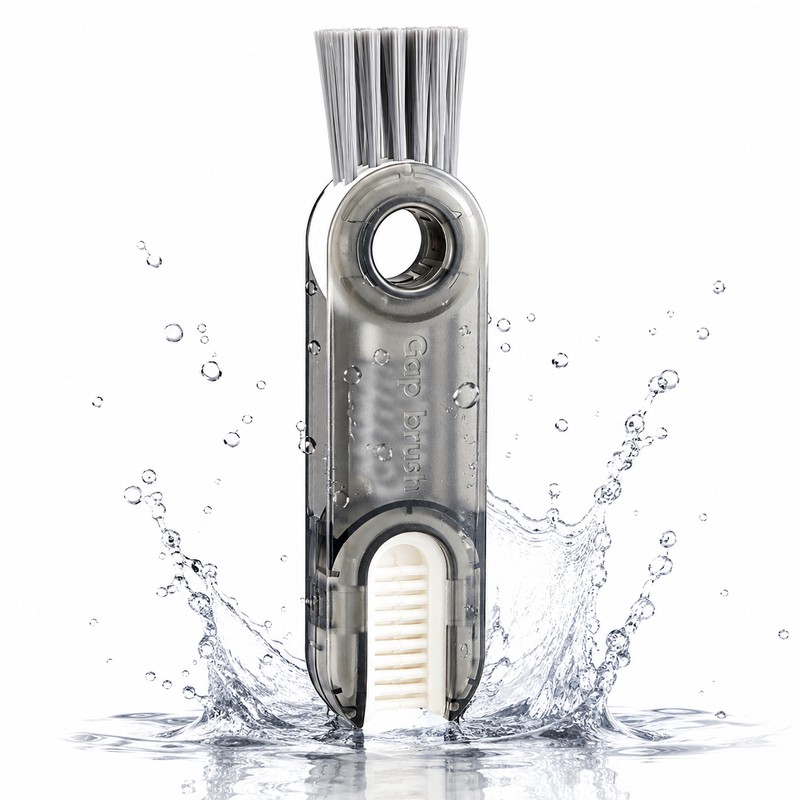 3-in-1 Cup Cleaning Brush for Lids & Gaps – Rotating