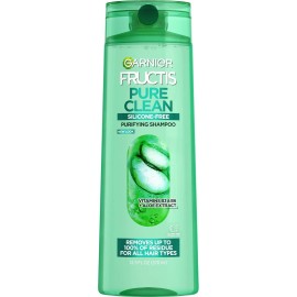 Garnier Fructis Pure Clean Purifying Shampoo, Silicone-Free, 12.5 Fl Oz, 1 Count