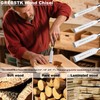 GREBSTK 4PCS Wood Chisel Set, Chrome Vanadium Steel Beveled Blades,