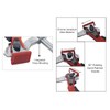 Ratcheting Table Clamp, Quick Ratchet Track Saw Guide Rail Clamp,