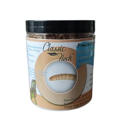 Classic Flock 3.5oz Mealworms - Premium Animal Food with High Temperature Cooking Fresh-Keeping and Pure Natural Ingredients