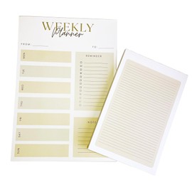 Wochenplaner-Notizblock, A4, A5, 50 Blatt, bedrucktes Abreiß-Notizbuch mit fester Rückseite, A4-Planer mit A5-Notizblock
