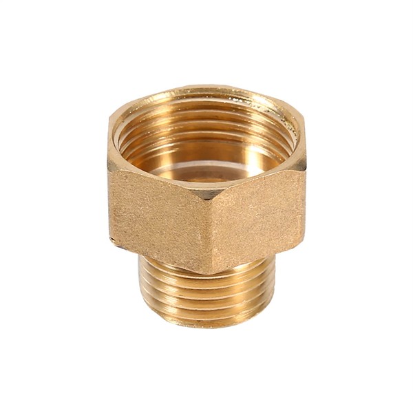 Honiwu Brass Water Pipe Fitting, 3/4 BSPT Female to 1/2