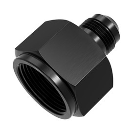 TRUCKMETER 10AN Female to 6AN Male Flare Reducer Adapter, Hard Aluminum Black Anodized Size Conversion Connector, Automotive Accessories Suitable for Vehicle Fuel Oil Line Modification