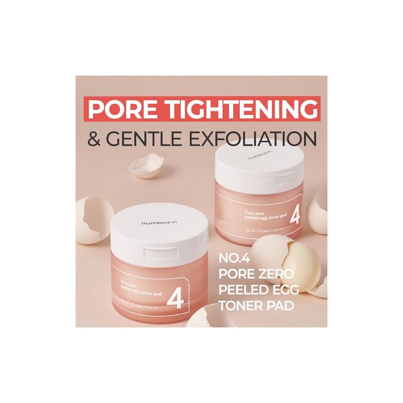 No.4 Pore Zero Peeled Egg Toner Pad