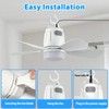 Gliztech Gazebo Fan Outdoor Hanging with Light, Patio Plug in