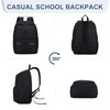 RAVUO Backpack for Men, Water Resistant Black School Backpacks Large