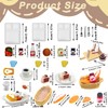 Cerkkapo Miniature Food and Drink, 37 Pieces Resin Food Toy