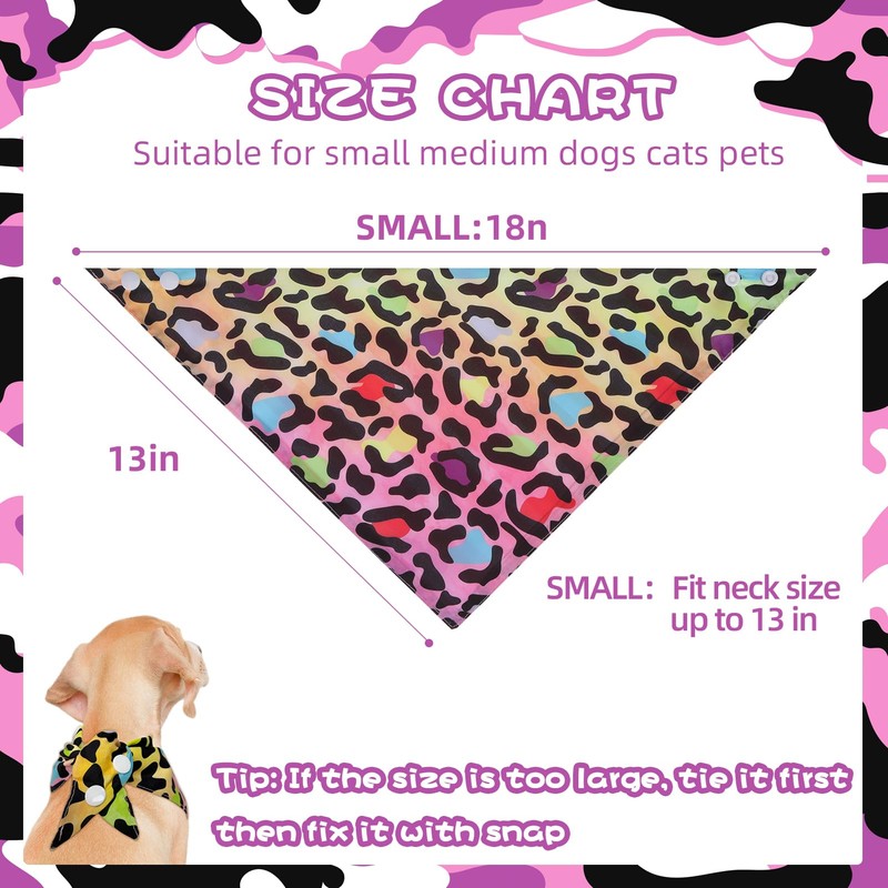 PAWCHIE Dog Bandanas Small Reversible Styles Pet Triangle Scarf Bibs