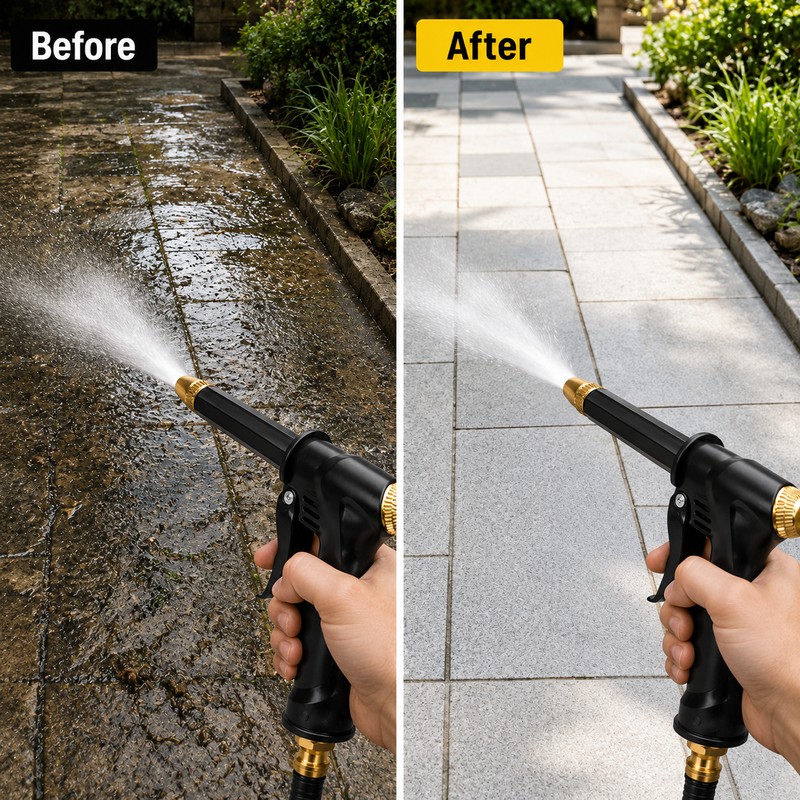 Portable Garden Hose Spray Wand for Car Washing – Adjustable