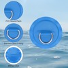 WERIGONI 4 Piece Dinghy Kayak D-Ring Patch Stainless Steel D-Ring