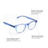 eyebobs Clearly Unisex Premium Blue Light Readers, Pink Crystal Front