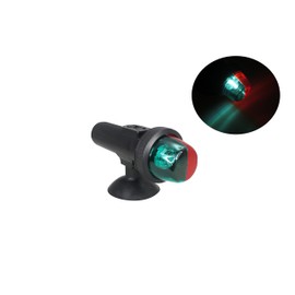 Pactrade Marine Boat LED Portable Bi-Color Port/Starboard inflatables Navigation Light Battery Operated Suction Mount