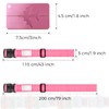 Pack of 6 Luggage Straps with Address Label + 3