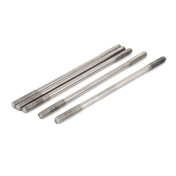 uxcell Double End Stud Double End Screw End Bolt M6x140mm