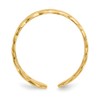Solid 14k Yellow Gold Celtic Knot Irish Claddagh Toe Ring