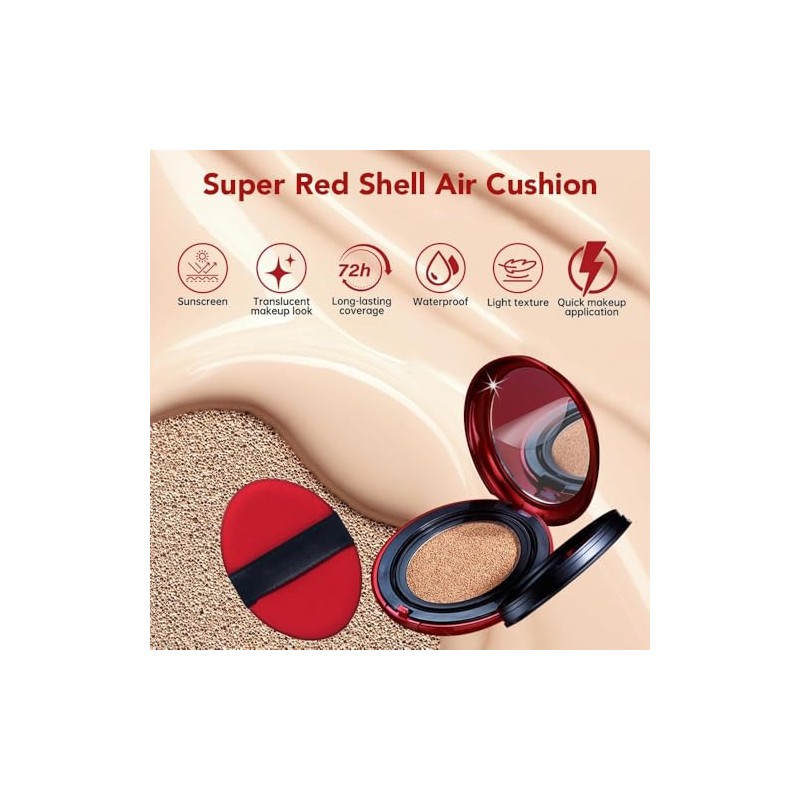 Base de Maquillaje Red Cushion, Air Cushion CC Cream, Super