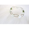 Flower Crown Veil - Bachelorette Veil - Braided - Off