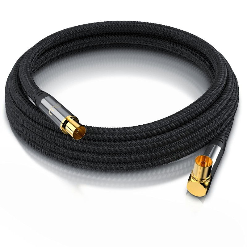 CSL - 7.5 m Antenna Cable Angled with Braiding 8k