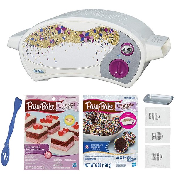 Easy Bake Oven Kit + Mini Whoopie Pie Refill + Chocolate Truffle Refill Set