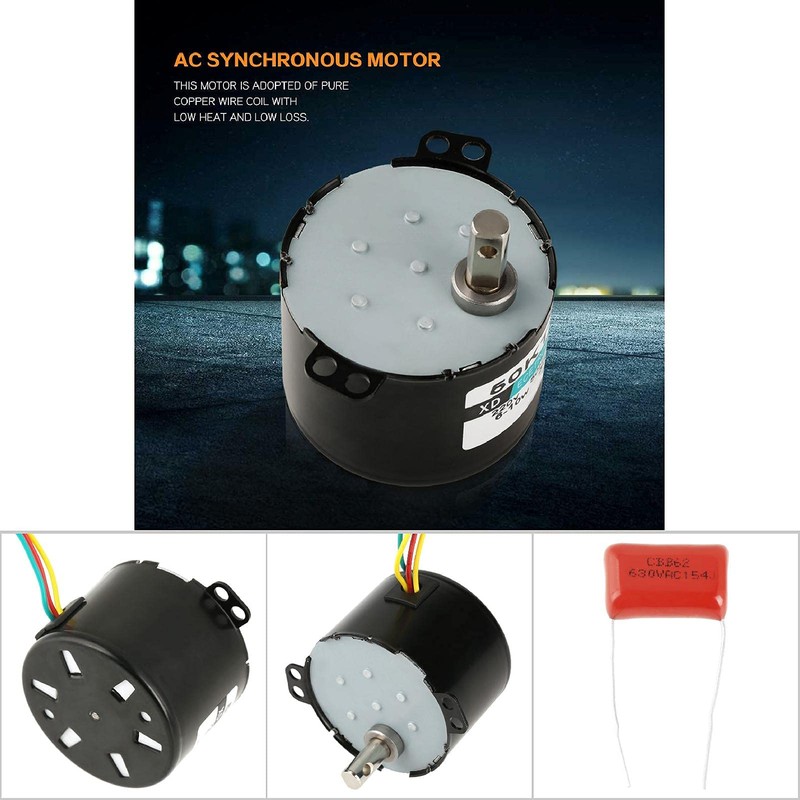 50KTYZ AC 220V 6-10w Miniature Permanent Magnet Synchronous Motor CW/CCW