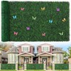 48×120" Faux Ivy Fence Screen Roll UV Resistant Boxwood Privacy