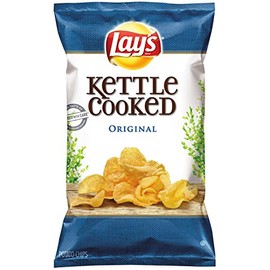 Lay's Kettle Cooked Chips, Original, 32 Ounce (Pack of 4)