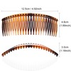 4 Packs Tort Slide Comb Tortoise Shell Side Comb Plain